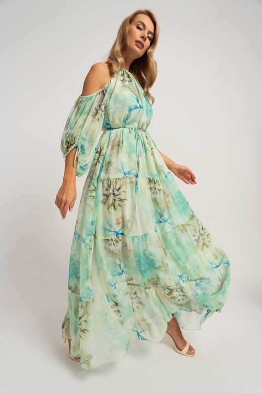 sukienki maxi damskie LIA - letnia sukienka maxi we wzory