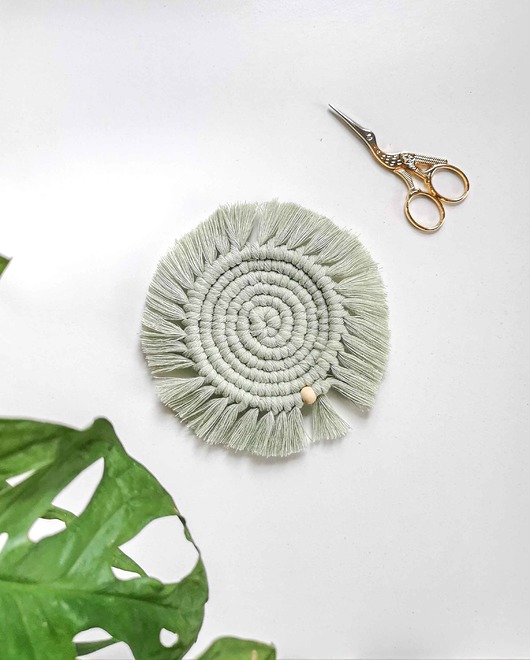 podkładki do kuchni Podkładka pod kubek - podkładki makrama