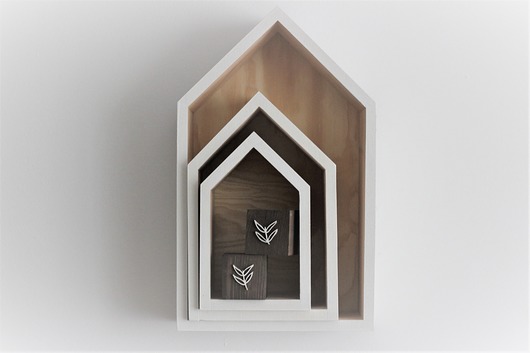 Półka domek komplet  Little Wood Bunny