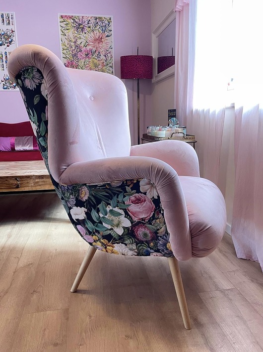 fotele Fotel uszak Scandi , Retro . lata 60