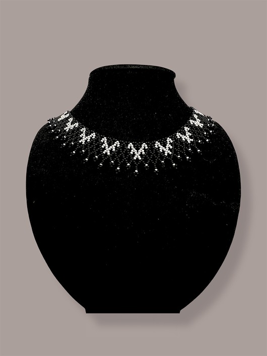 kolie Ażurowy naszyjnik etno