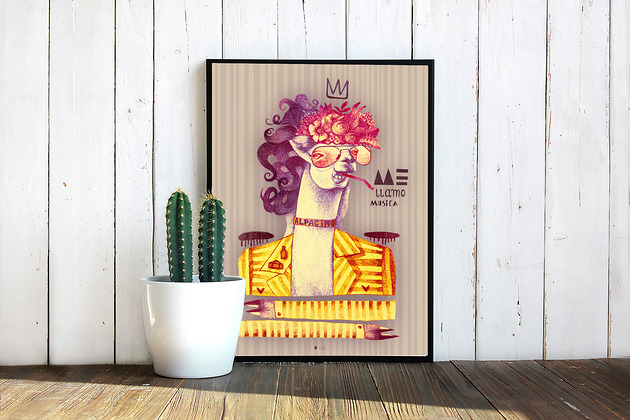 Plakat Lama Dorota Piechocińska ilustraDORA