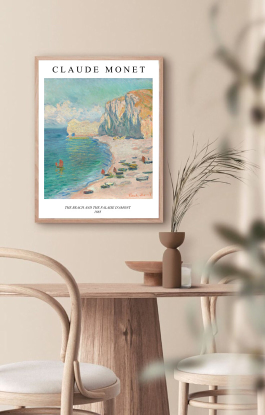 plakaty PLAKAT Claude Monet, morski krajobraz