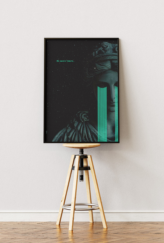 plakaty Plakat Kolaż - No More Tears - Dekoracja do salonu, pokoju, biura