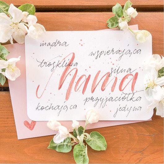 kartki scrapbooking Kartka dla mamy Dzień Matki MAMA