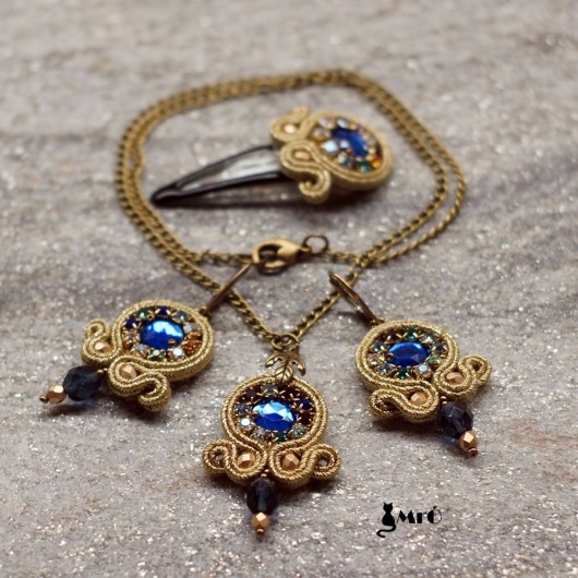 Sofia- komplet biżuterii soutache Mró Soutache
