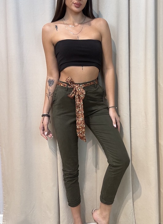 spodnie materiałowe damskie Spodnie Cachi