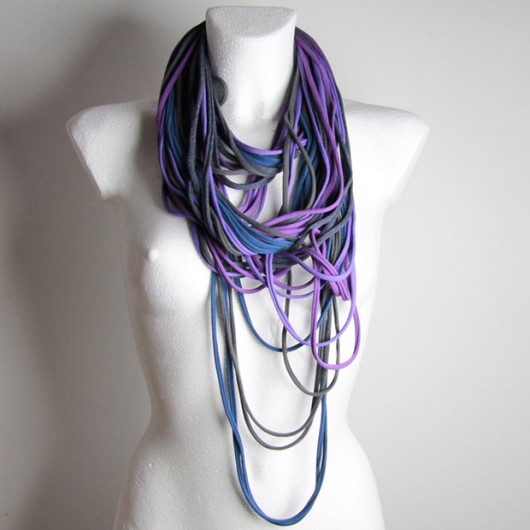 Zamotka Dzianinowy Naszyjnik DENIM CADOaccessories