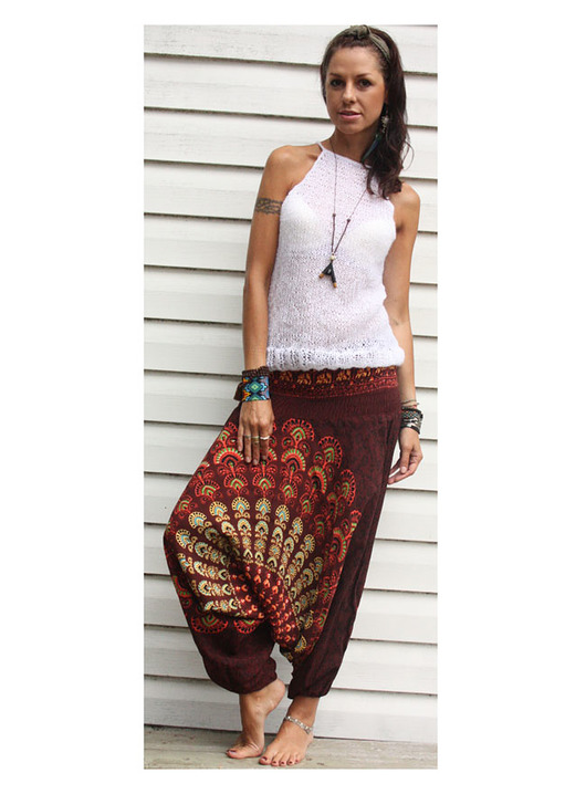 topy damskie Bezrękawnik boho handmade angora star