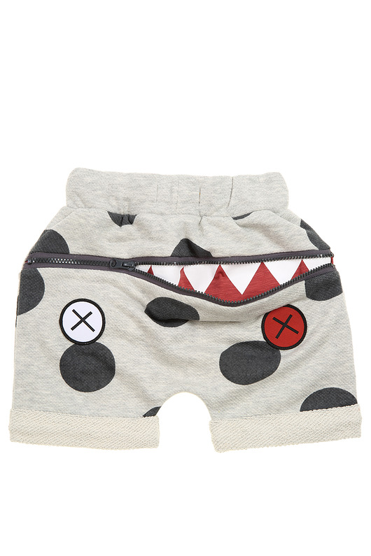 HUNGRY SHORTS DOTTY GREY szorty Zombie Dash
