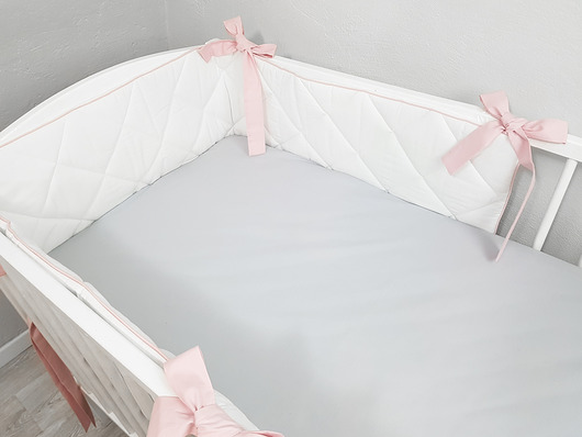 Prześcieradło 60/120 szare Love White