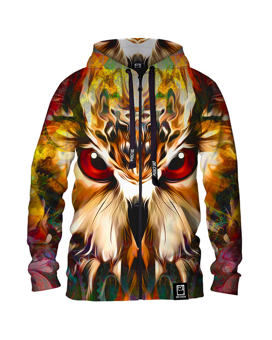 bluzy męskie Męska Bluza Expres Zamek DR.CROW Owl