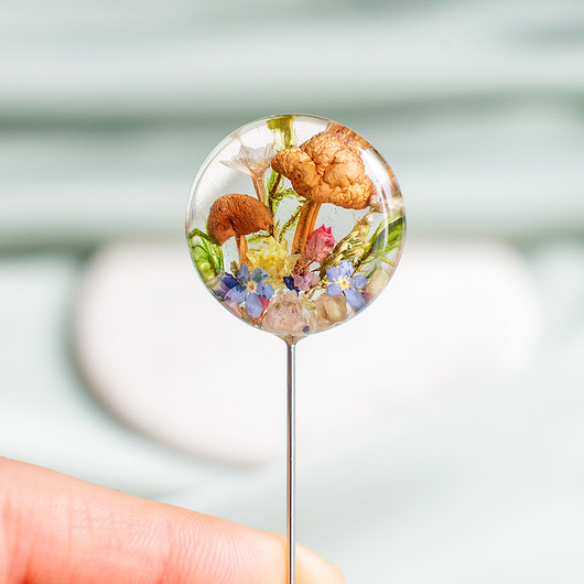 broszki Broszka z leśną kompozycją