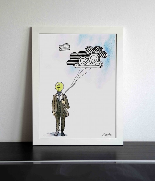Bulb Man MG Illustration