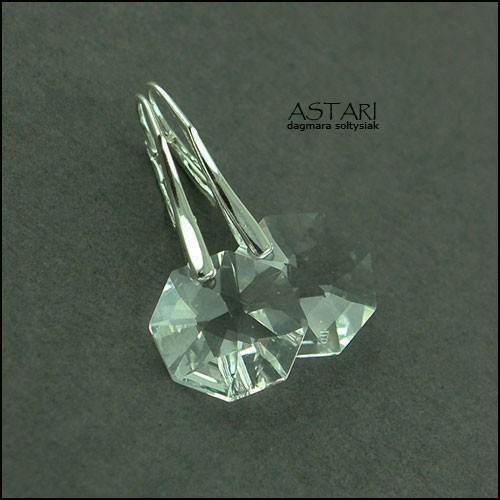 SREBRO I kryształ SWAROVSKI - CRYSTAL Astari