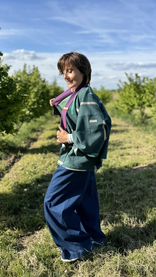 kurtki damskie Żakardowe, bawełniane kimono