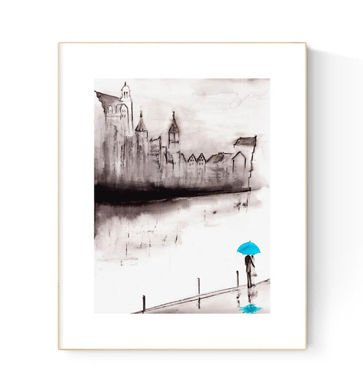 obrazy Obraz 30X40 cm malowany ręcznie