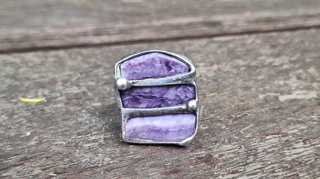 pierścionki - różne Czaroit - pierścionek regulowany