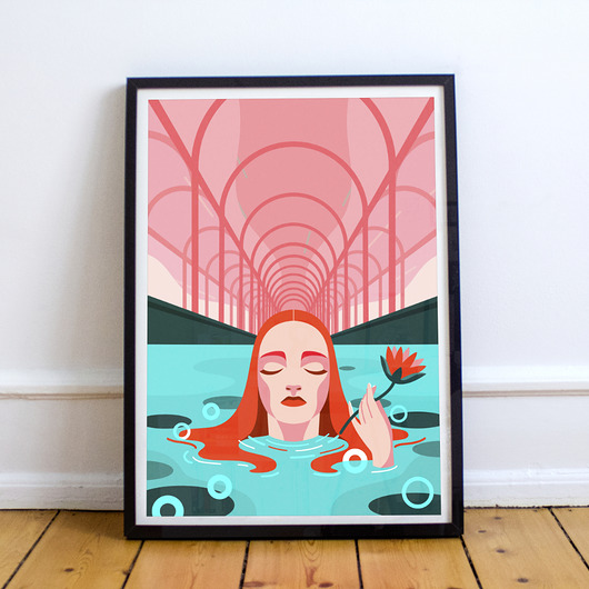 Plakat: Waterlily Nastka Drabot