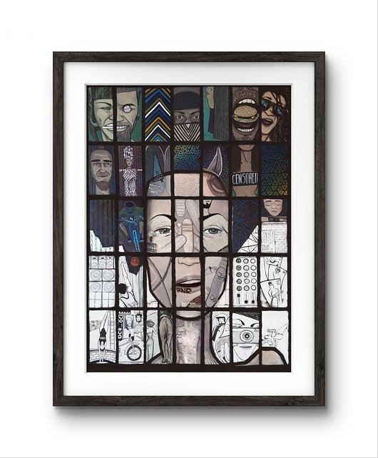 plakaty Plakat na płótnie 'W MOIM OGRODZIE'