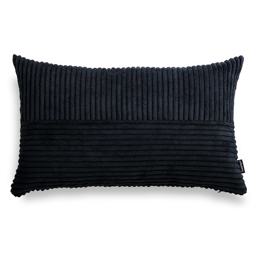 poduszki plecione Cord Slim czarna poduszka dekoracyjna 50x30