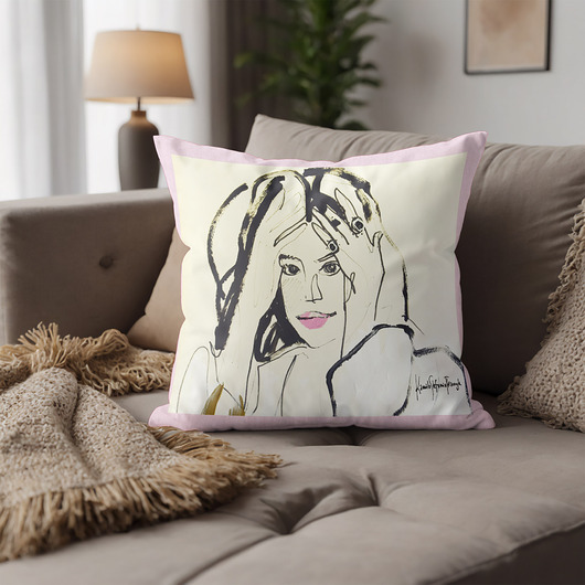 poduszki z grafiką Poduszka dekoracyjna  autorska 40x40 obraz  Kamila Stefania Tkaczyk