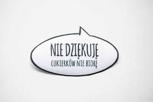łatka CUKIERKI Mowi sie