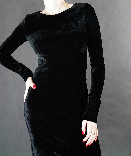 Sylwestrowa-welurowa  KIMI black 38/M ART INDYWIDUALITY