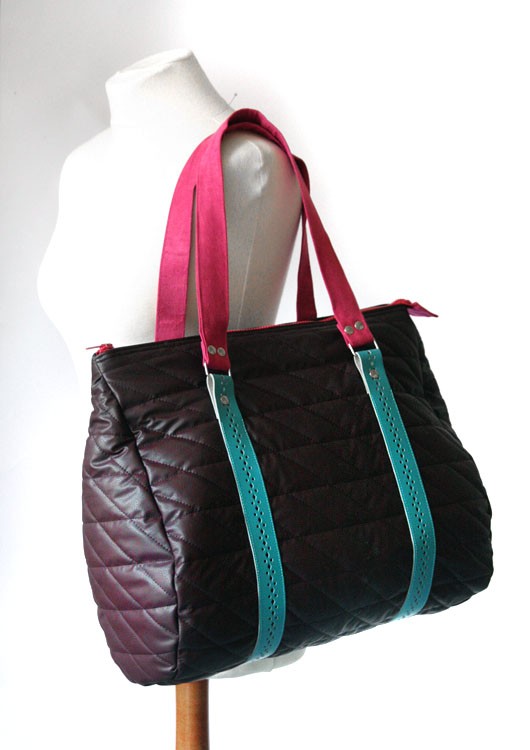 torba - pik chocolate&turquoise&pink - elfagado