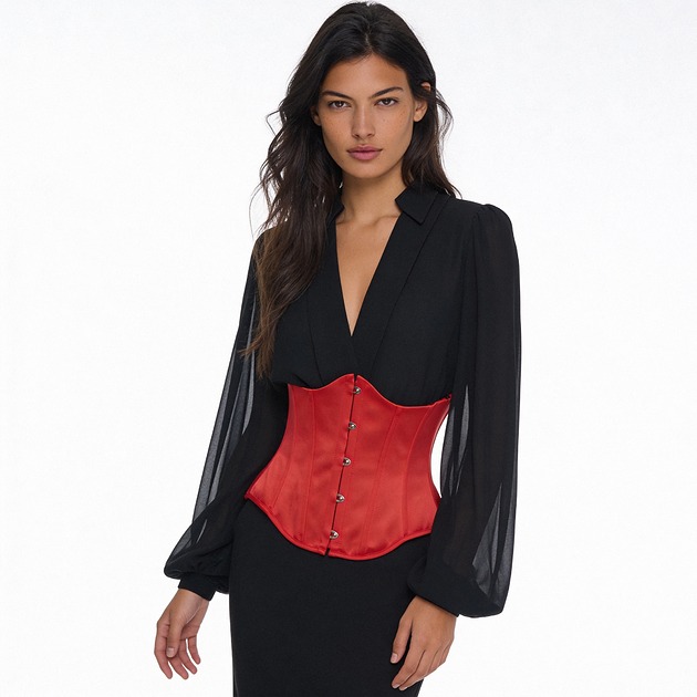 ubrania różne Gorset ANNABELLE czerwony