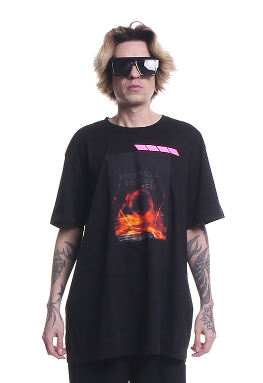 t-shirt damskie Tshirt unisex z naszywką Spiritual Dreams i nadrukiem