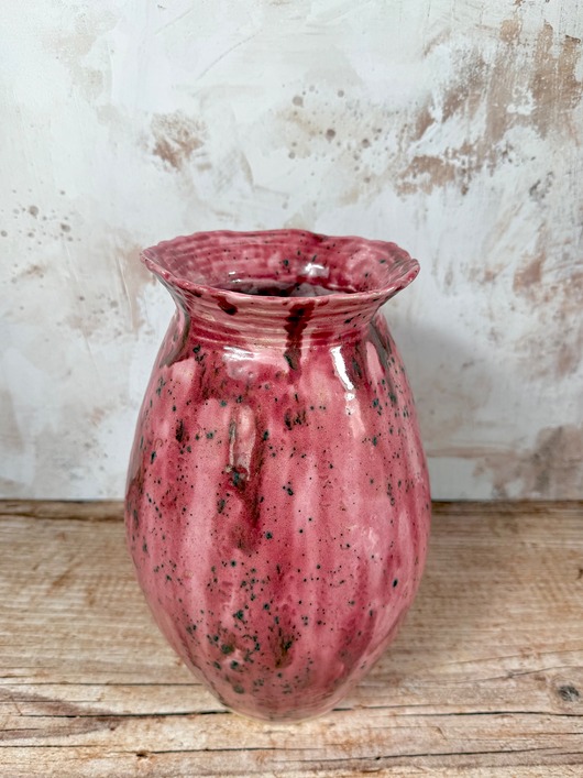 wazony Wazon ręcznie robiony antyczny róż ceramika artystyczna 25 cm