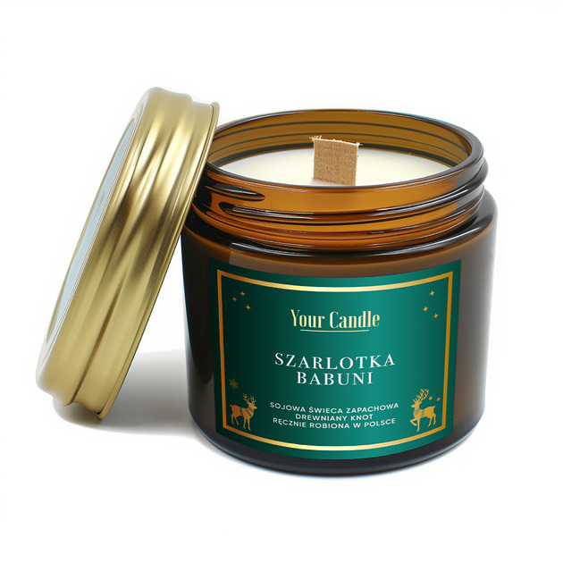 świece zapachowe Świeca zapachowa sojowa Szarlotka Babuni 120ml- Your Candle