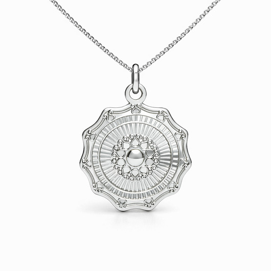 złote naszyjniki AMULET - naszyjnik srebro, złoto, różowe złoto