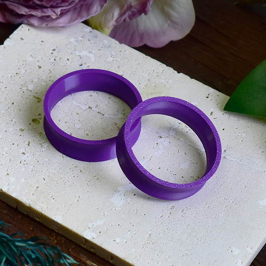 biżuteria różna Tunele do uszu 10-100mm / ciemny fiolet / plugi, tunele siodłowe