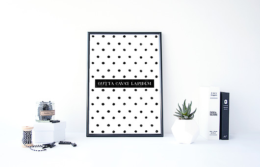 PLAKAT–GUTTA CAVAT LAPIDEM...A3 wejustlikeprints