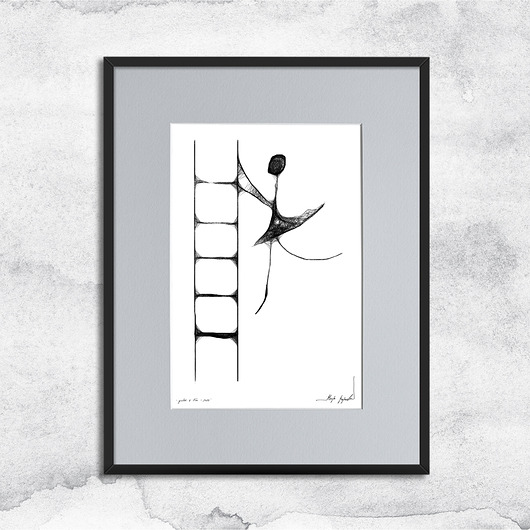 grafiki i ilustracje Oprawiona minimalistyczna grafika - nr 87