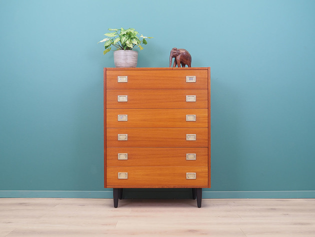 komody i szafki Komoda tekowa, duński design, lata 70, produkcja: Dania