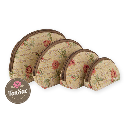 Zestaw kosmetyczek (4 szt.) - Ton Sac 'Rosette' Ton Sac