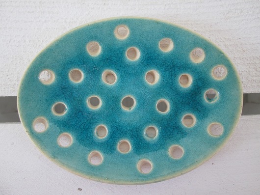 turkusowa mydelniczka ceramiczna Ceramika Ana
