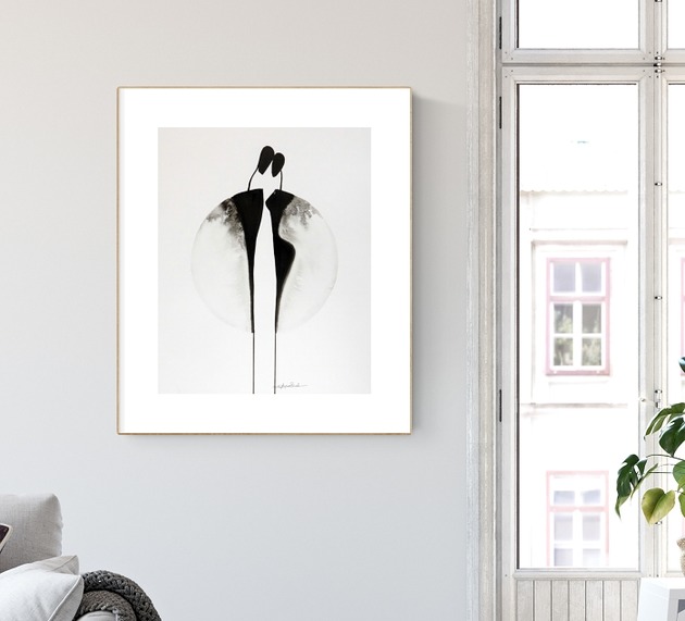grafika 40 x 50 cm wykonana ręcznie Krystyna Siwek Art