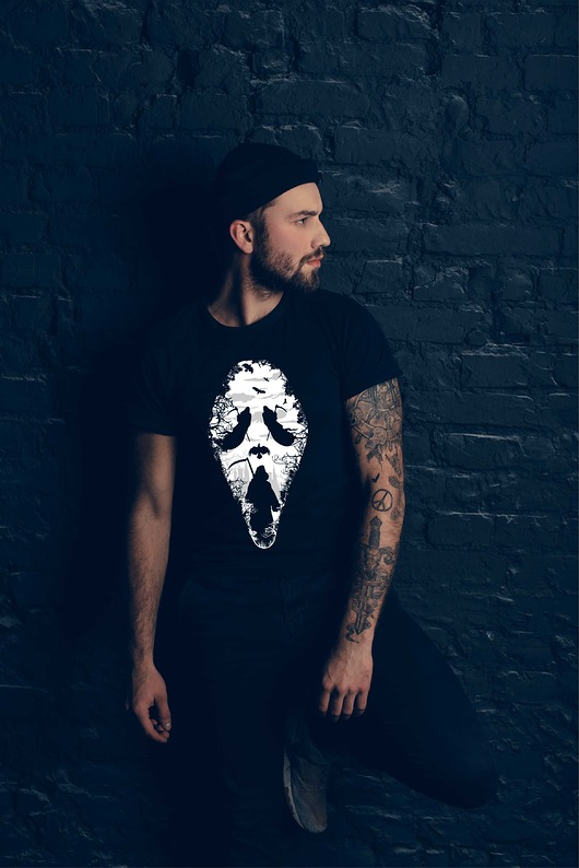 t-shirty męskie Koszulka organiczna z nadrukiem Reaper