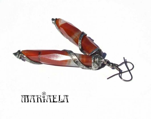AGATY ogniste fasetowane MARIAELA