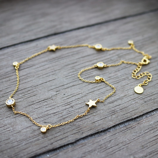 Choker/ naszyjnik z ozdobnymi cyrkoniami -srebro Coccola JEWELLERY
