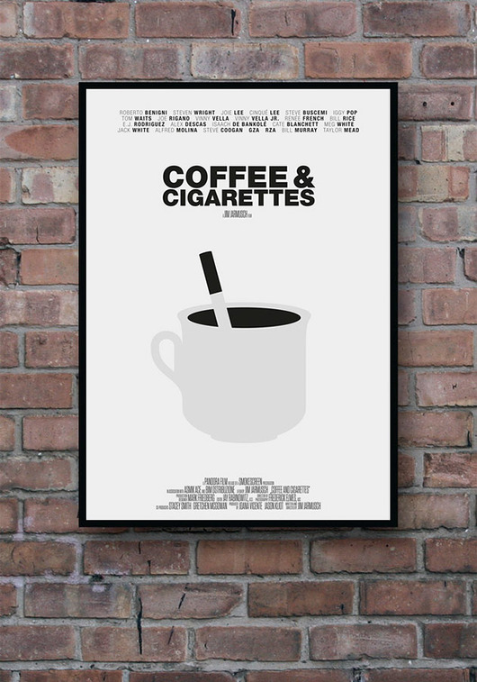 Coffee and Cigarettes - plakat A1 minimalmill