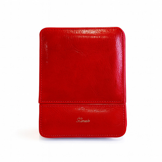 piórniki Etui na 6 piór lub  długopisów czerwone