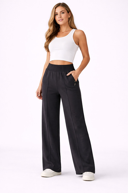 spodnie dresowe damskie Spodnie Damskie  ,,MILA" Czarne