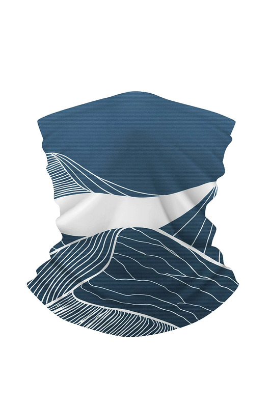 szale damskie Komin termoaktywny BLUE