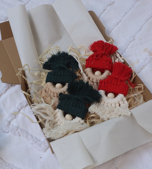 ozdoby choinkowe Zestaw ozdób choinkowych - krasnale