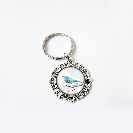 breloki Breloczek - Turkusowy ptaszek